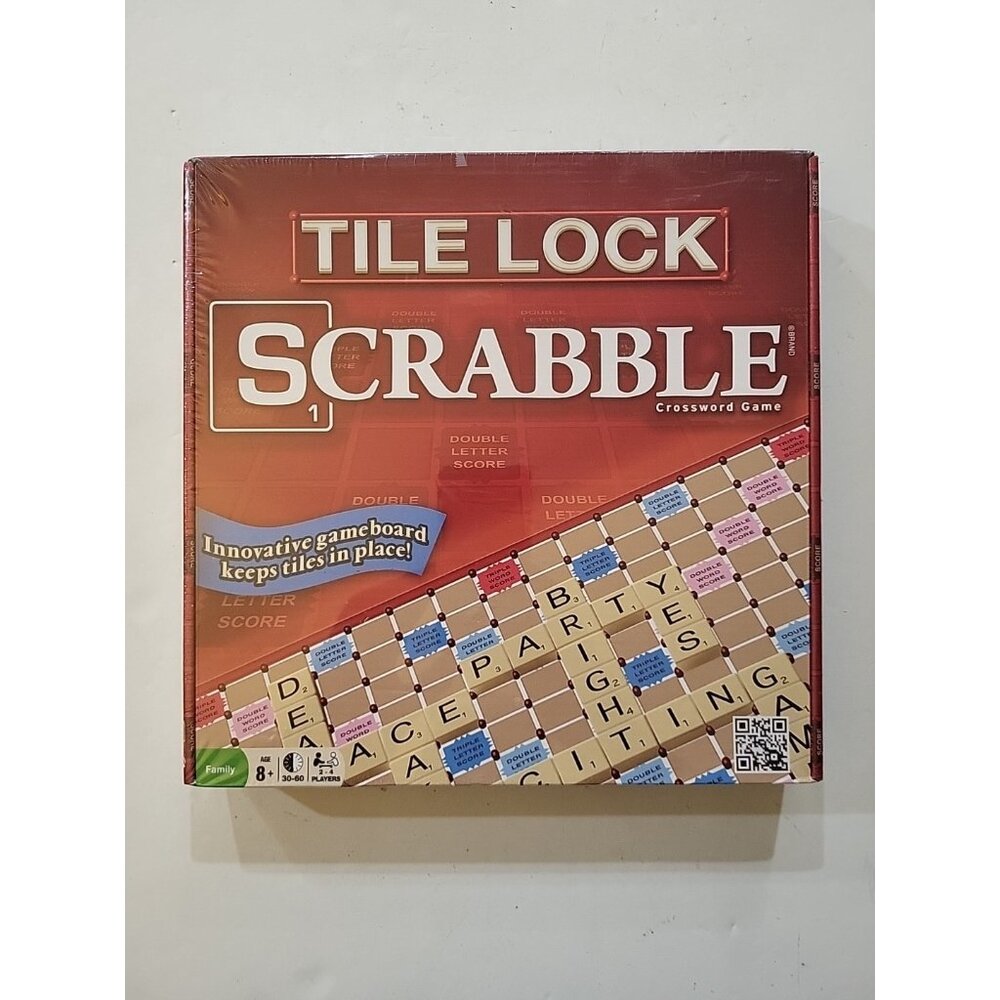Tile Lock SCRABBLE Crossword Game by Winning Moves USA Family Game Night NEW